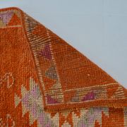 Unique Motif Vintage Wool Runner Rug sku 2120