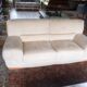 Two beige sofas