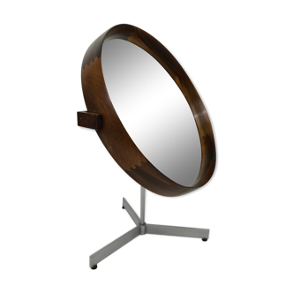 Uno and Osten Kristiansson rosewood table mirror edition Luxus Sweden circa 1960