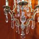 Chandelier crystal stamp cage, eight points of light