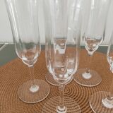 5 baccarat crystal flutes, capri model