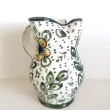 Pitcher with a pinched ceramic beak