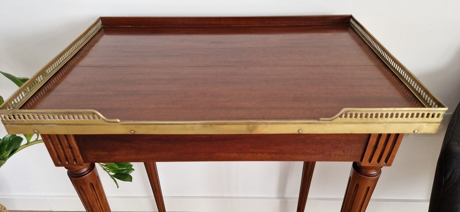 Kettle table Louis XVI mahogany style 1900