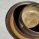 A small stoneware bowl, brown exterior, speckled grey interior D15