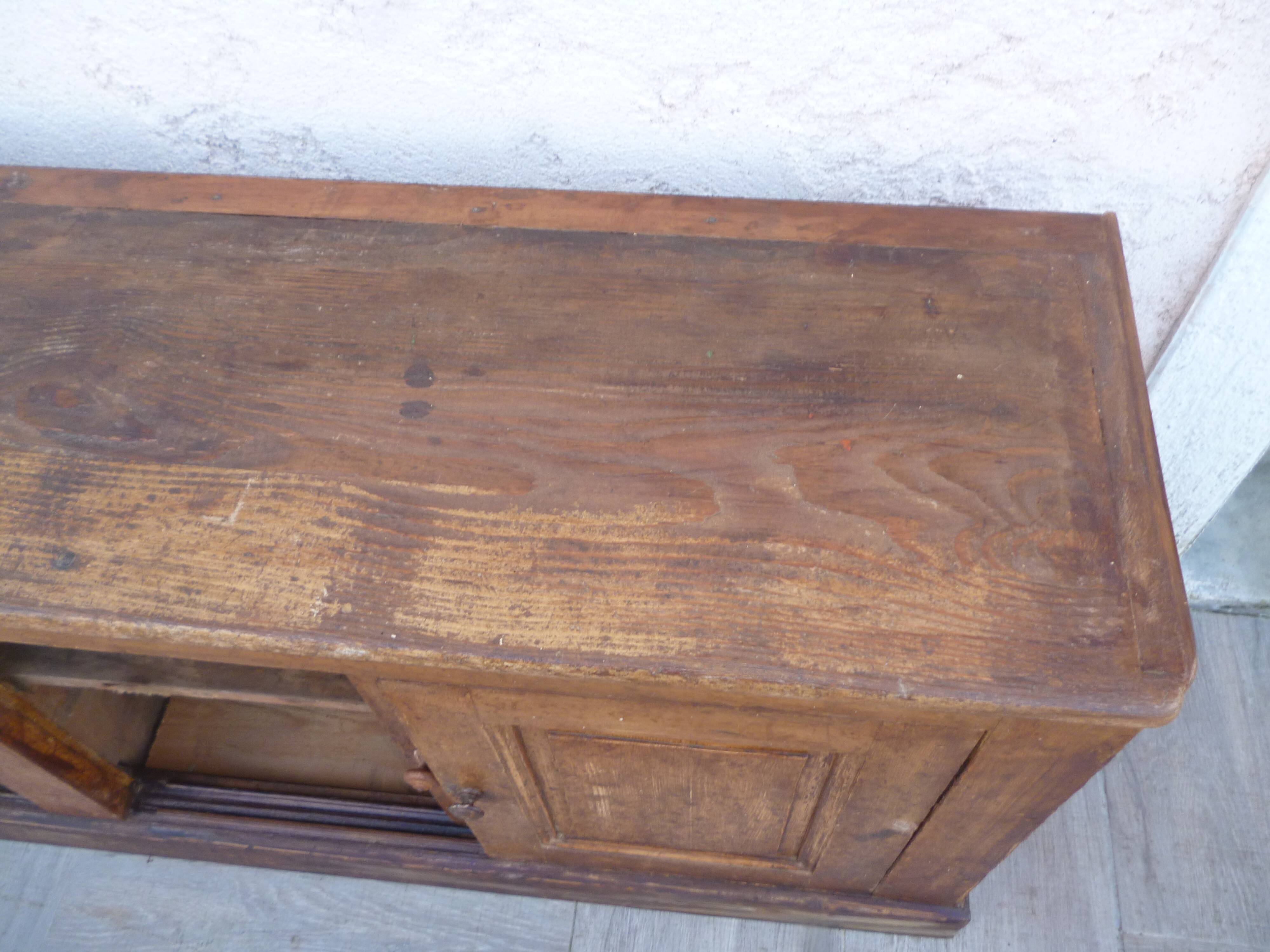 Meuble enfilade de métier vintage