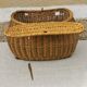 Panier vintage en rotin pour velo