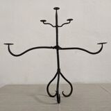 Wrought iron candlestick XIXth