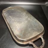 Silver metal tray