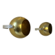 Pair of vintage brass wall lights by PARSCOT, France, 1970