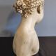 bust "the laughing" after Jean-Baptiste Pigalle in plaster
