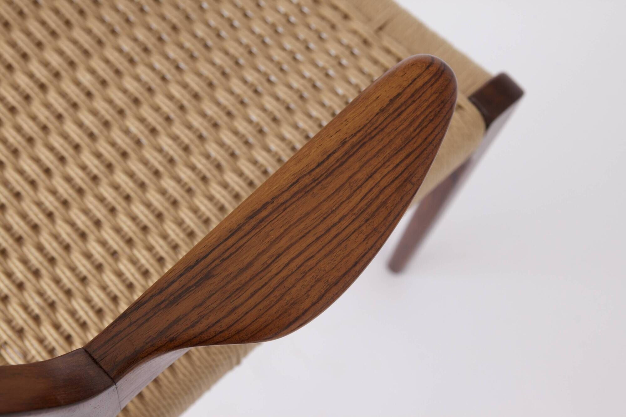 Niels Møller Armchair #55 Rosewood 1950s Danish Vintage