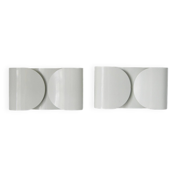 Appliques murales vintage par Tobia Scarpa pour Flos, ensemble de 2