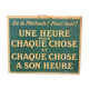 Vintage factory sign "Tableau - Maxime" Robert No. 1 Bis