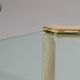Peter Ghyczy high-gloss brass T24 side tables, 1970s (40x40x45)