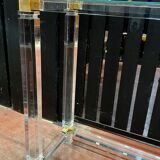 Plexi console double glass tray