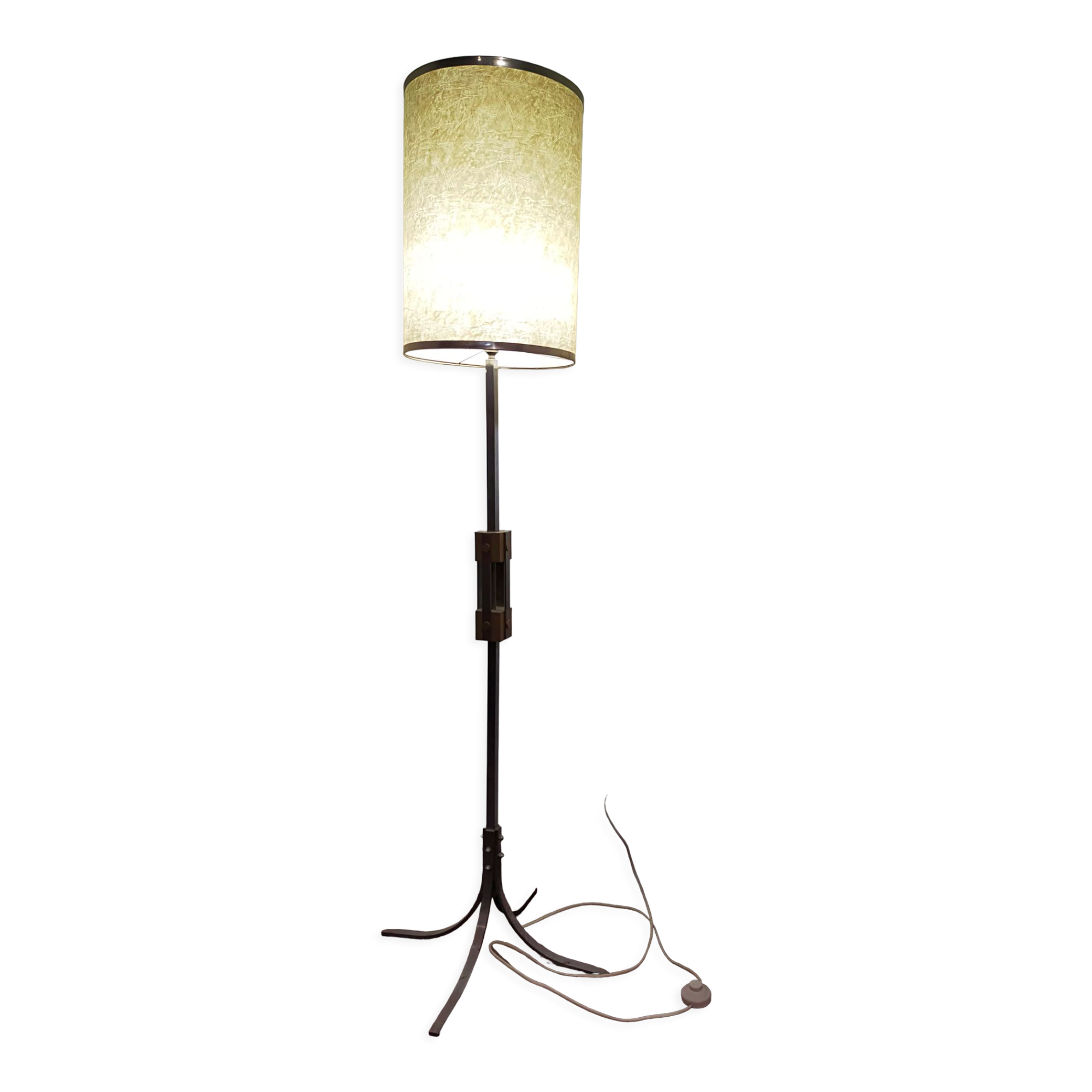 Floor lamp in chrome and brass metal 1970