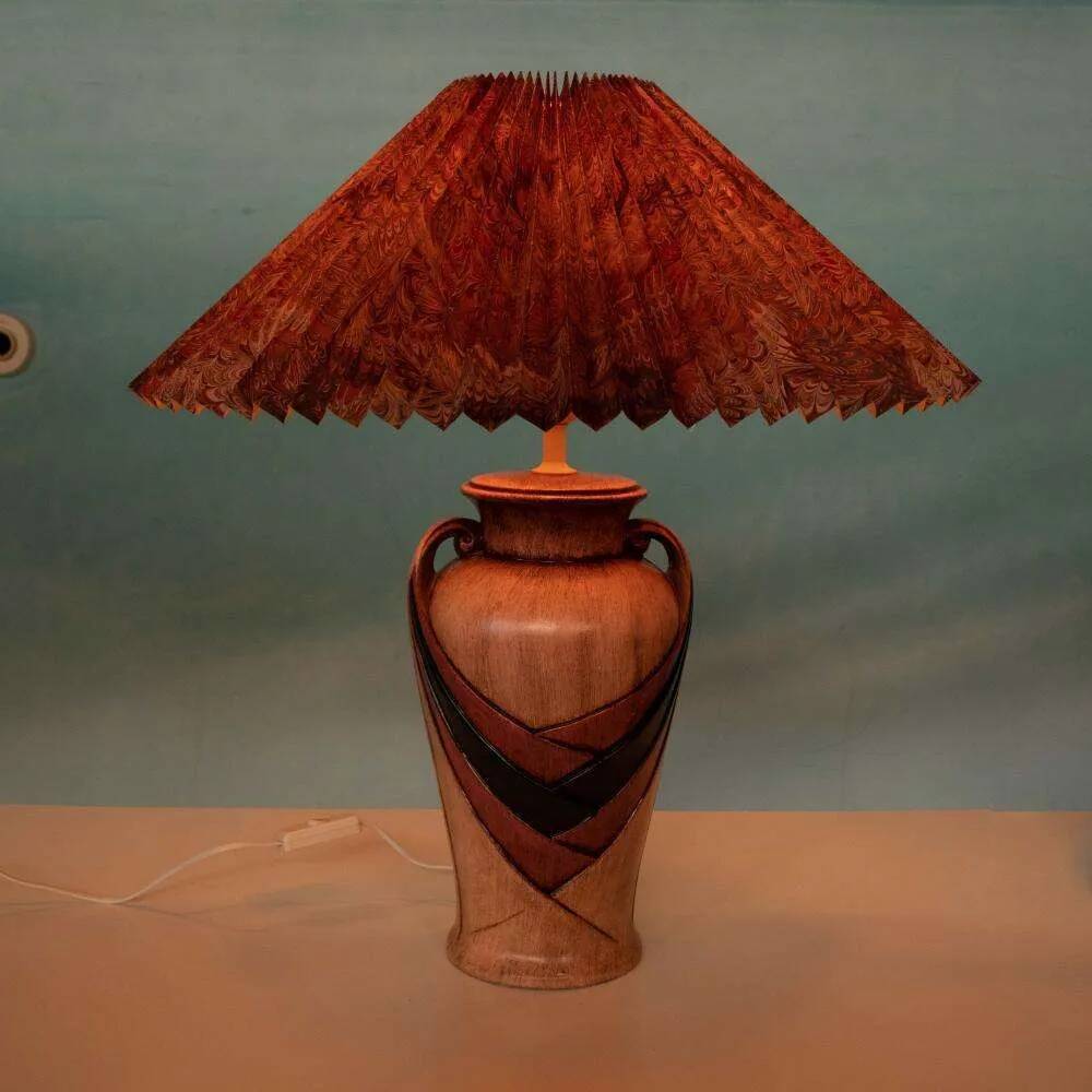Scandinavian bohemian table lamp from the 70s/80s, postmodern.