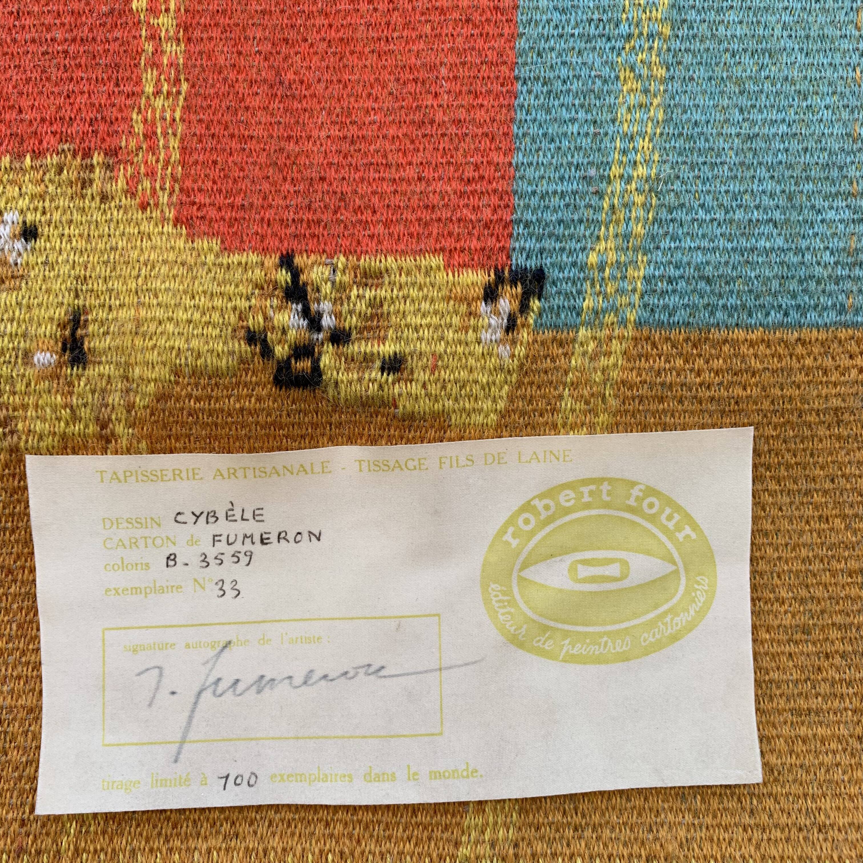 Wool tapestry René Fumeron