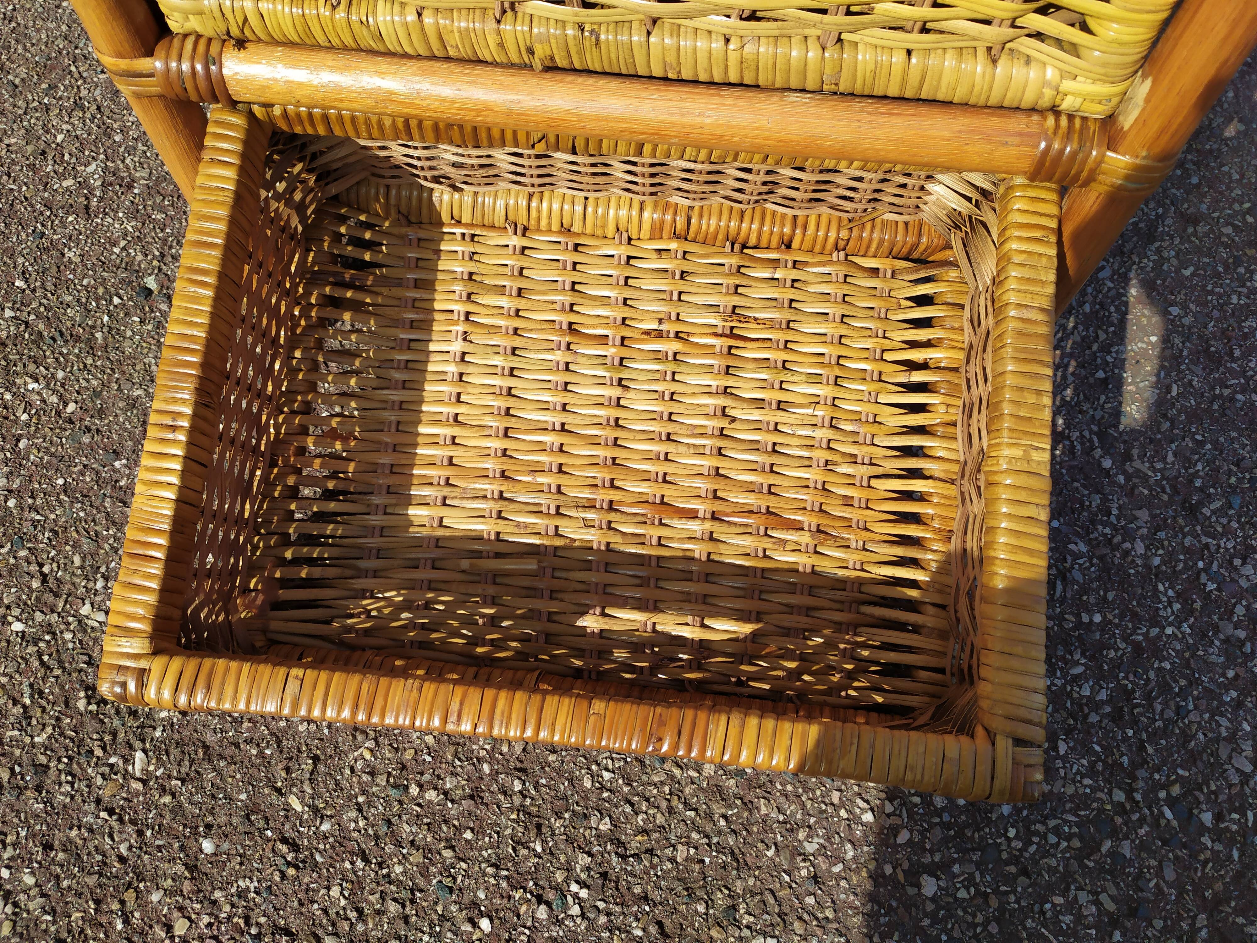 Chest of Drawers 6 Rattan Drawer - Vintage