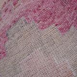 Vintage Turkish rug from Oushak, hand-woven 91x300 cm