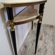 Vintage Italian half-moon console