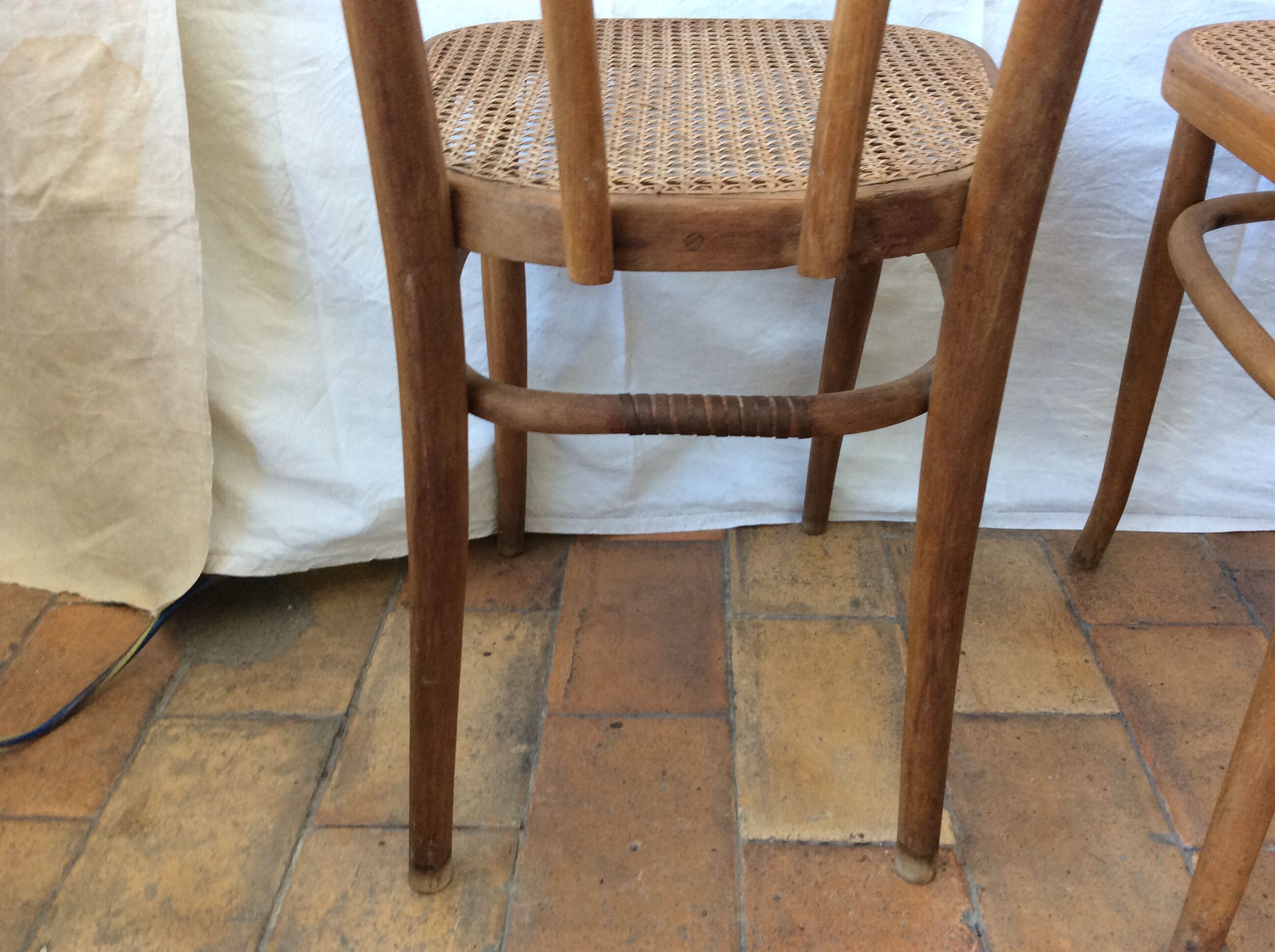 Pair of vintage bistro chairs
