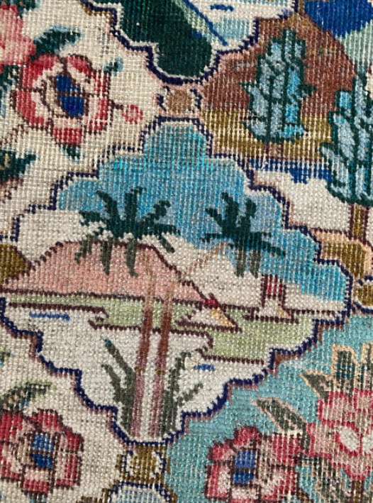 Vintage decorative carpet Mahal 129x79cm