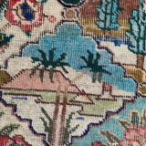 Vintage decorative carpet Mahal 129x79cm