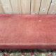Napoleon III bench in turned wood and velvet