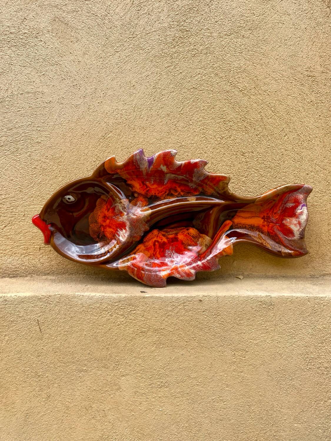 Vallauris type ceramic fish