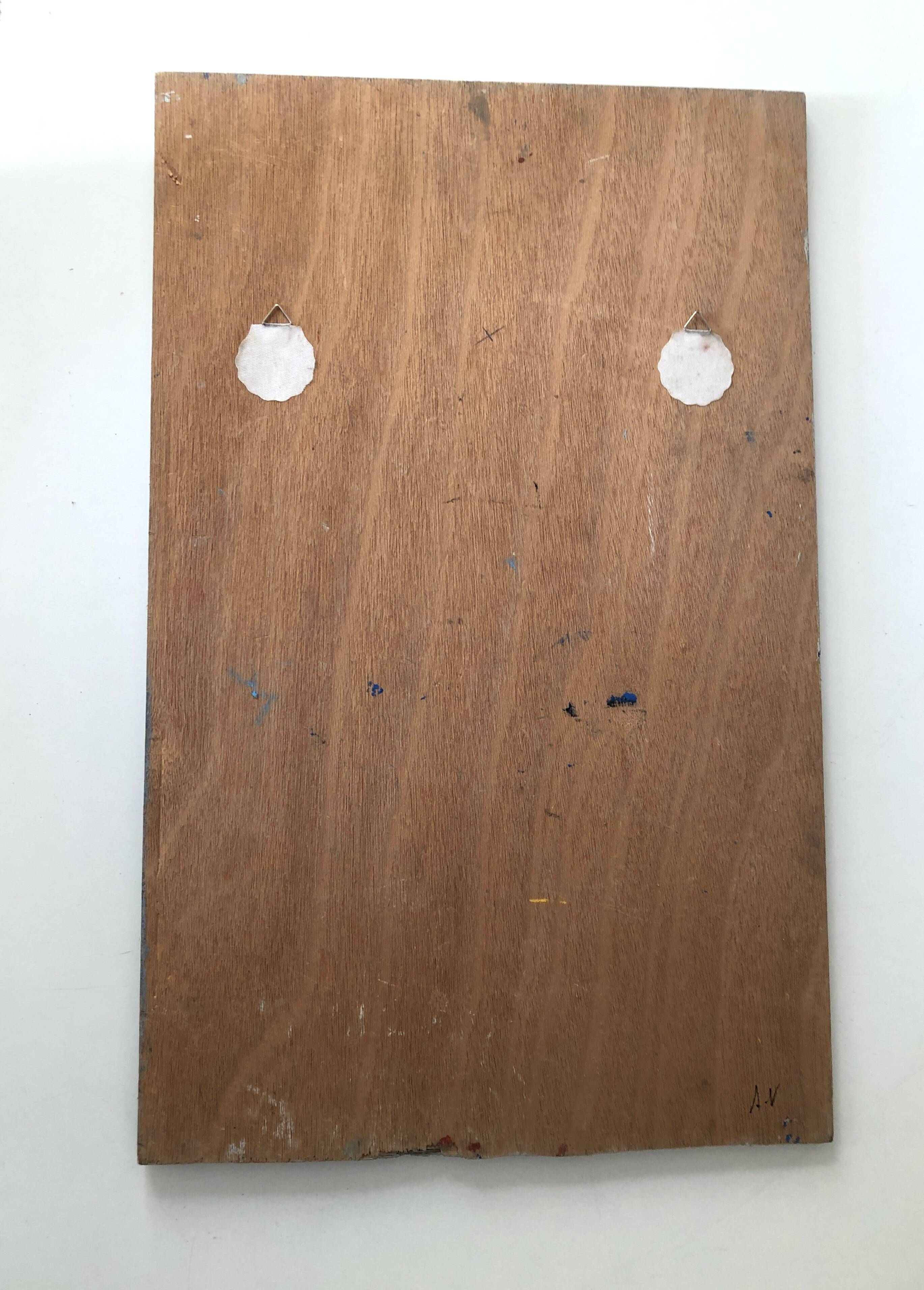 Grey abstract painting