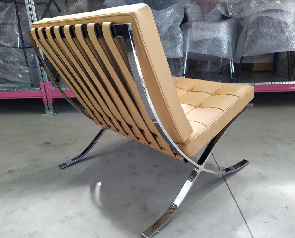 Knoll, pair of Barcelona easy chairs