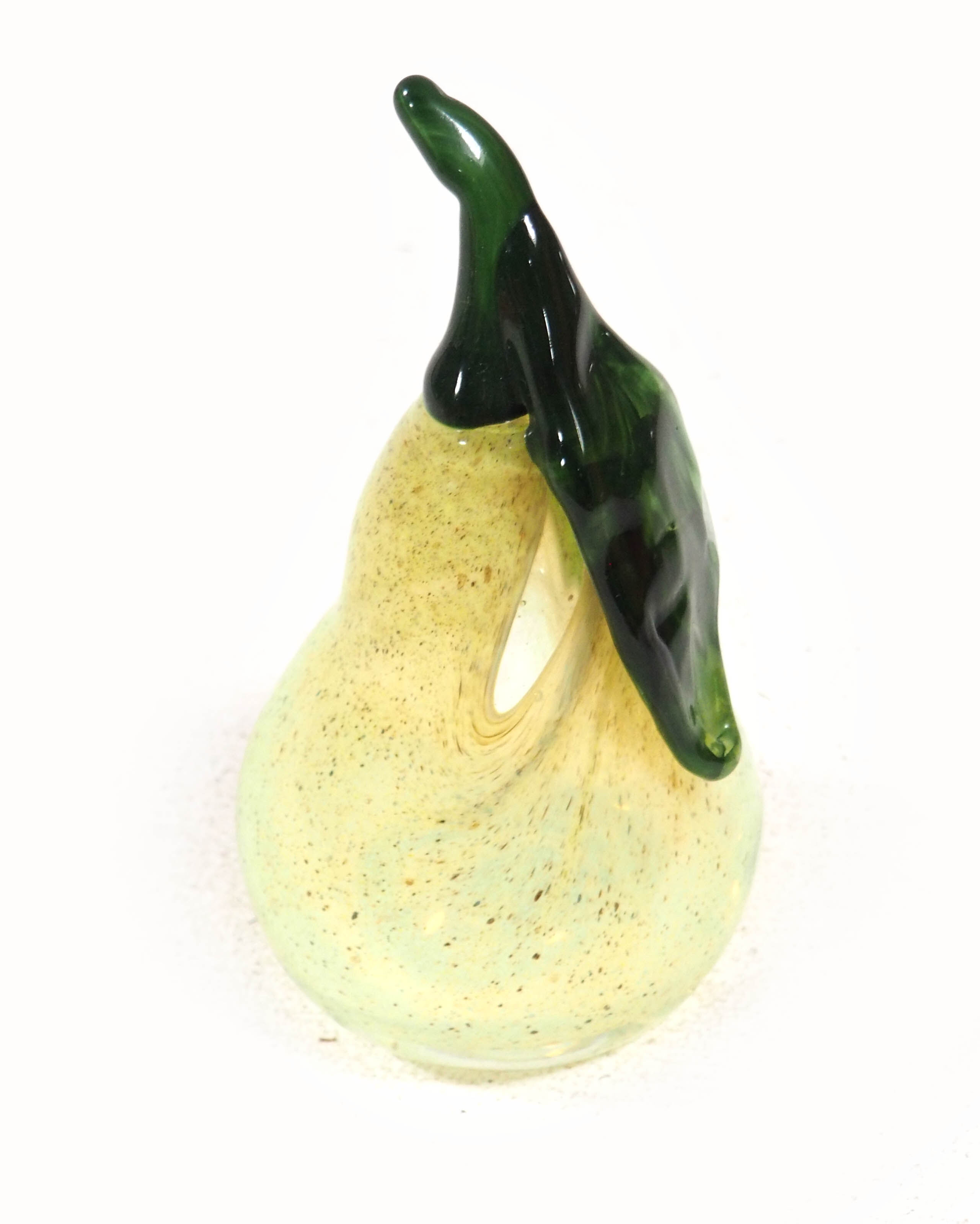 Set of 3 blown glass fruits