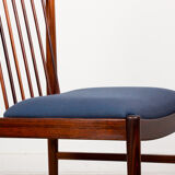 Series of 6 Danish chairs in Rio palissandre by Arne Vodder for Sibast 1960.