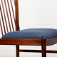Series of 6 Danish chairs in Rio palissandre by Arne Vodder for Sibast 1960.