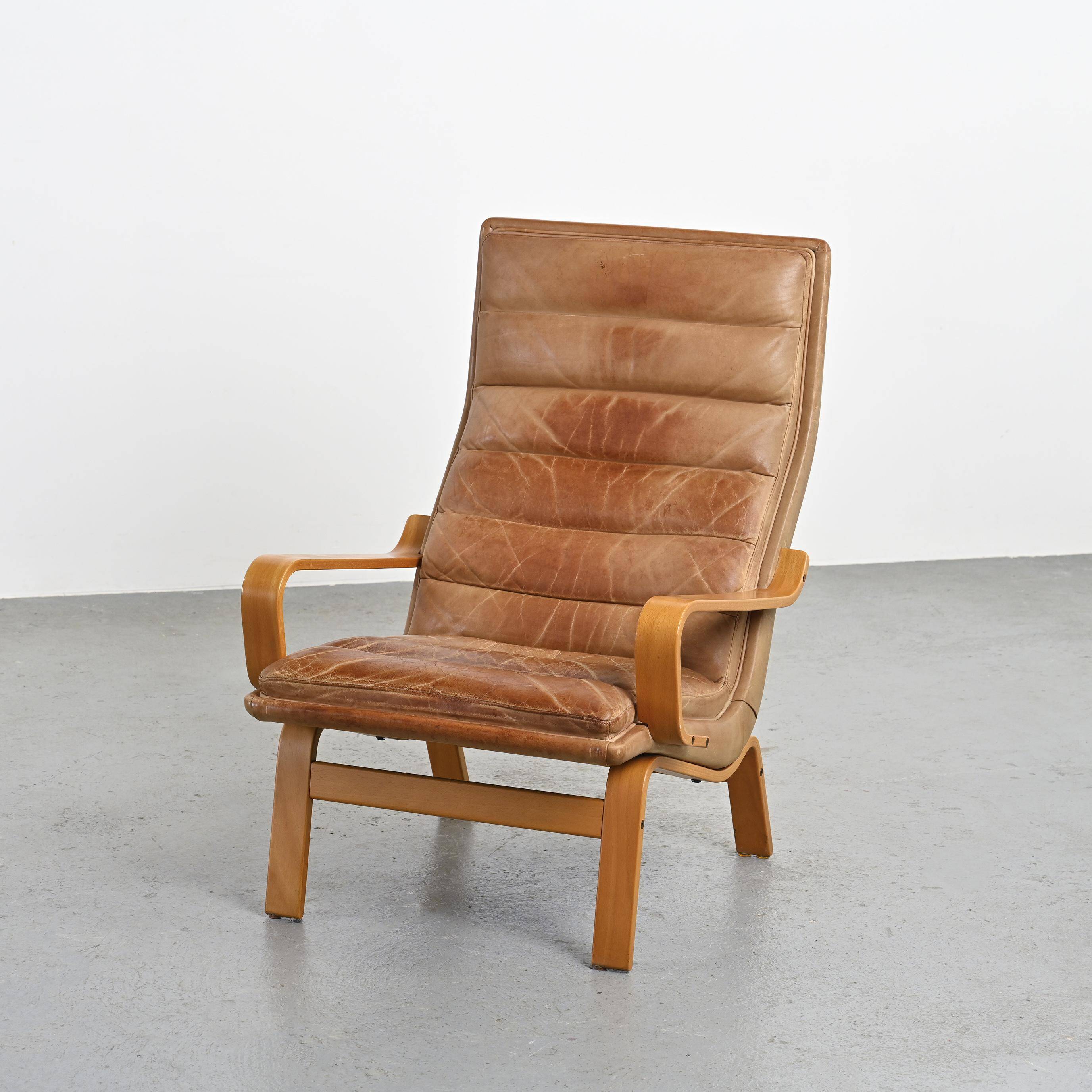 Pair of Contino model armchairs by Yngve Ekström circa 1970