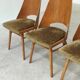 Set of 4 chairs model 514 by Radomir Hofman for Ton 1960