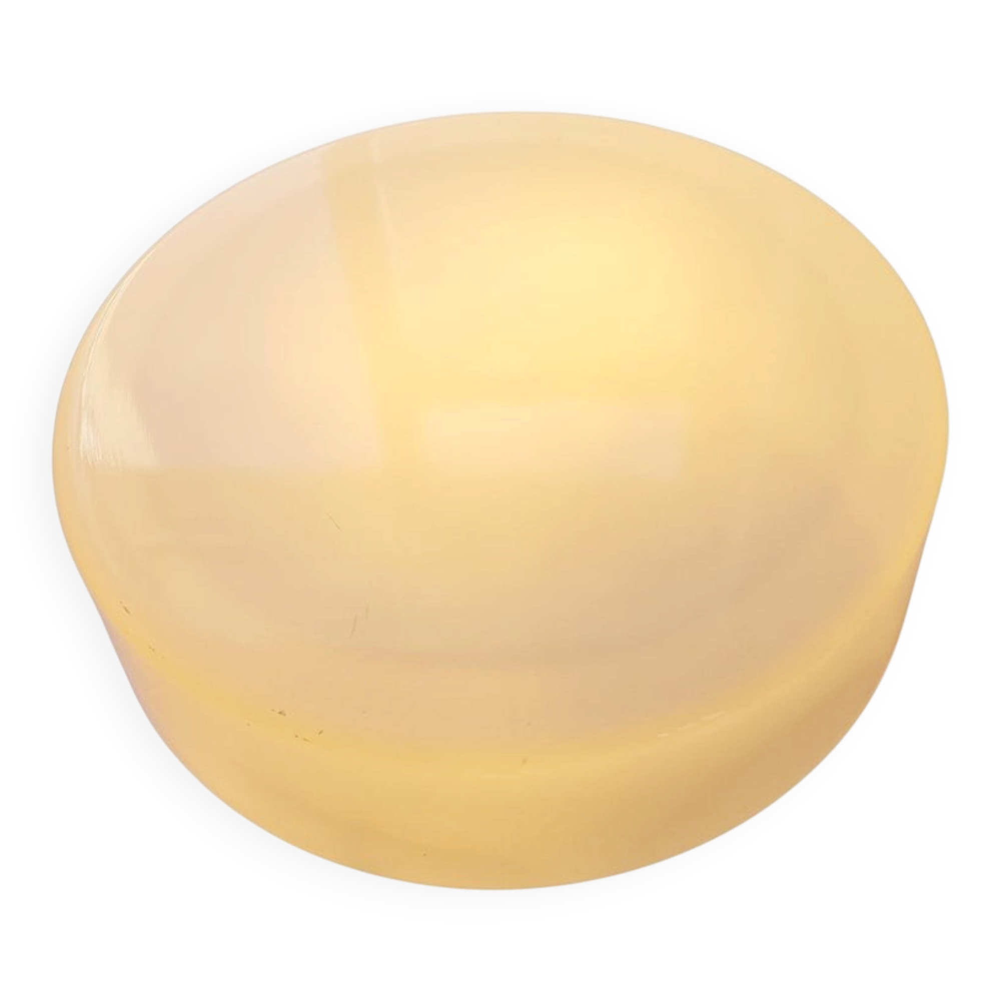 Large Midcentury Flush Mount Milk Glass, RZB Leuchten, Germany, 1970s