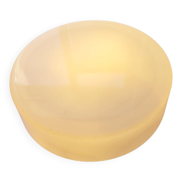 Large Midcentury Flush Mount Milk Glass, RZB Leuchten, Germany, 1970s
