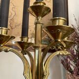 Chandelier tripode en laiton massif