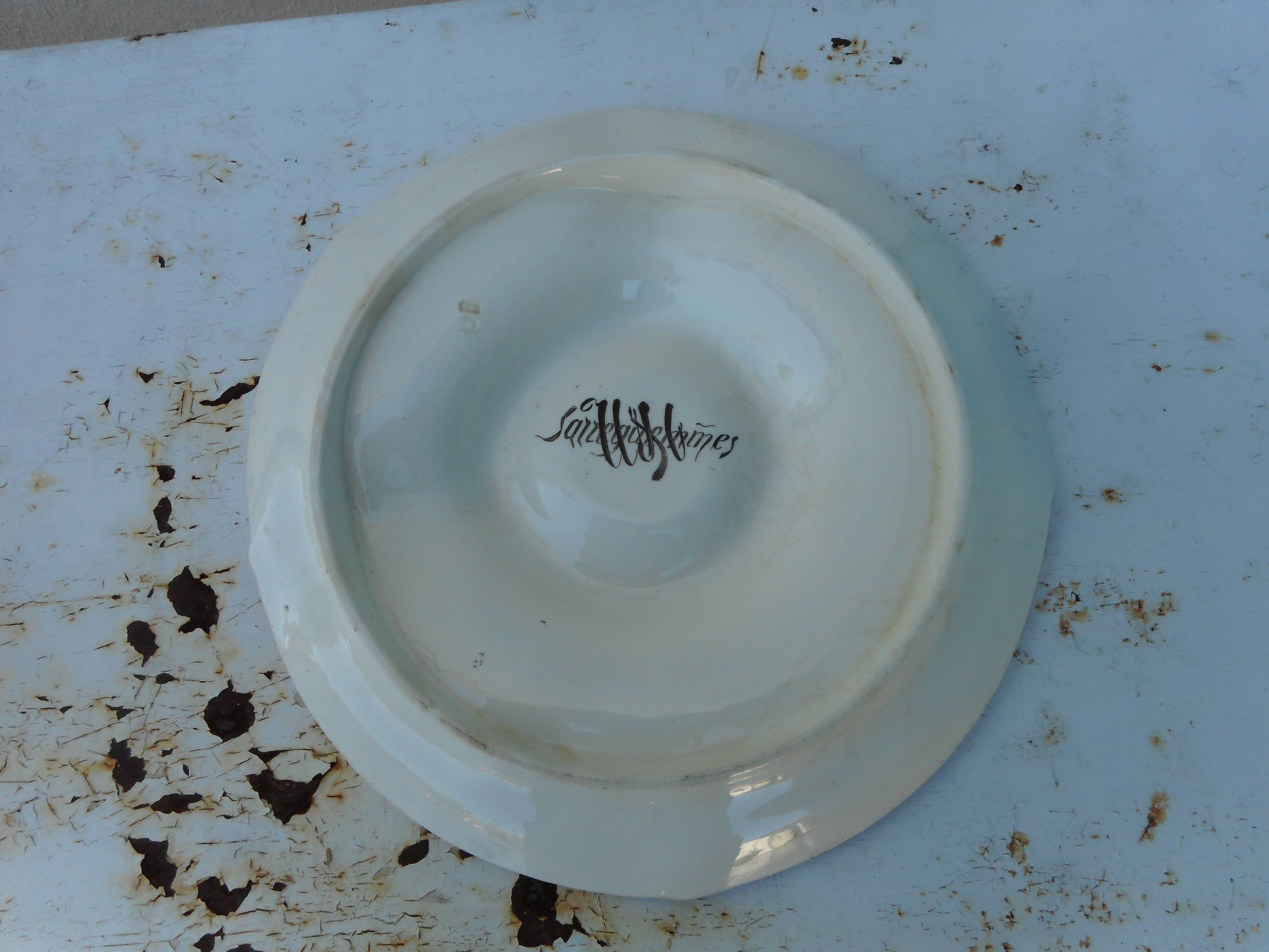 Set of four artichoke plates in earthenware