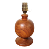 Vintage lamp foot turned wood