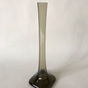 Vase soliflore en verre design années 70-80