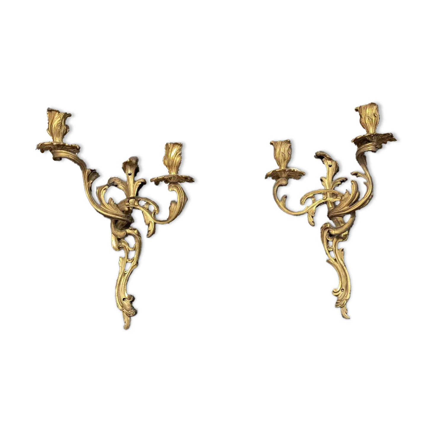 Paire d appliques en bronze 42 x 28