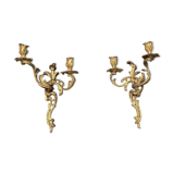 Paire d appliques en bronze 42 x 28
