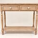 Louis-Philippe console style – Solid oak – Porcelain and brass knobs