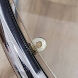 Glass and chrome coffee table