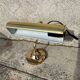 Pair of antique brass desk lamps, desk sconces.