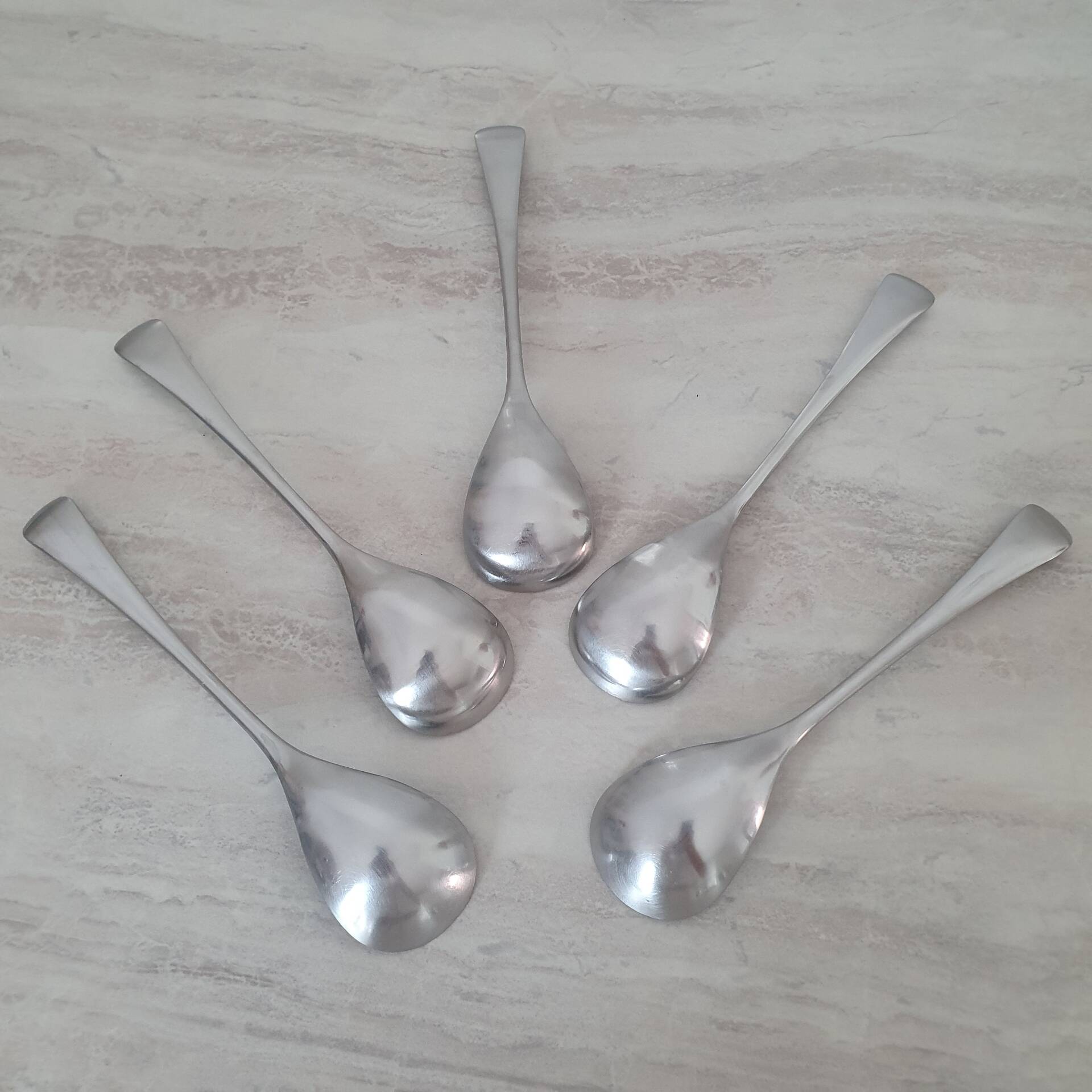 5 Large Spoons Guy Degrenne Cobra collection
