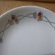 Flat plate Gien model Fleurettes